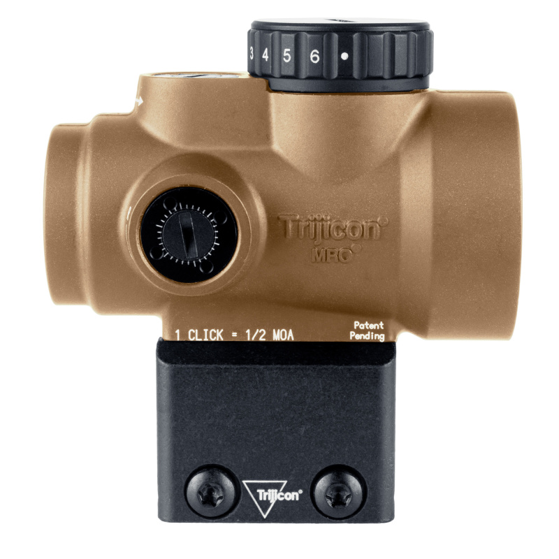 MRO SD, Green Dot, 25mm Objective, 2 MOA Dot, Anodized Finish, Coyote Brown, Lower 1/3 Co-Witness Mount MRO-C-2200349