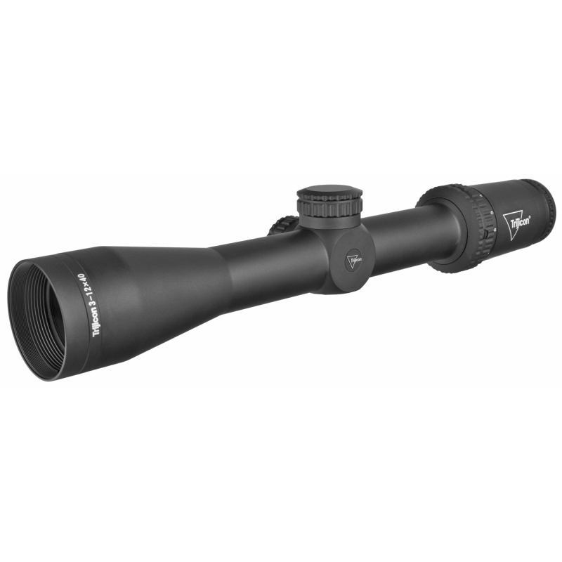 Ascent® 3-12x40 Riflescope BDC Target Holds, 30mm Tube, Matte Black, Capped Adjusters