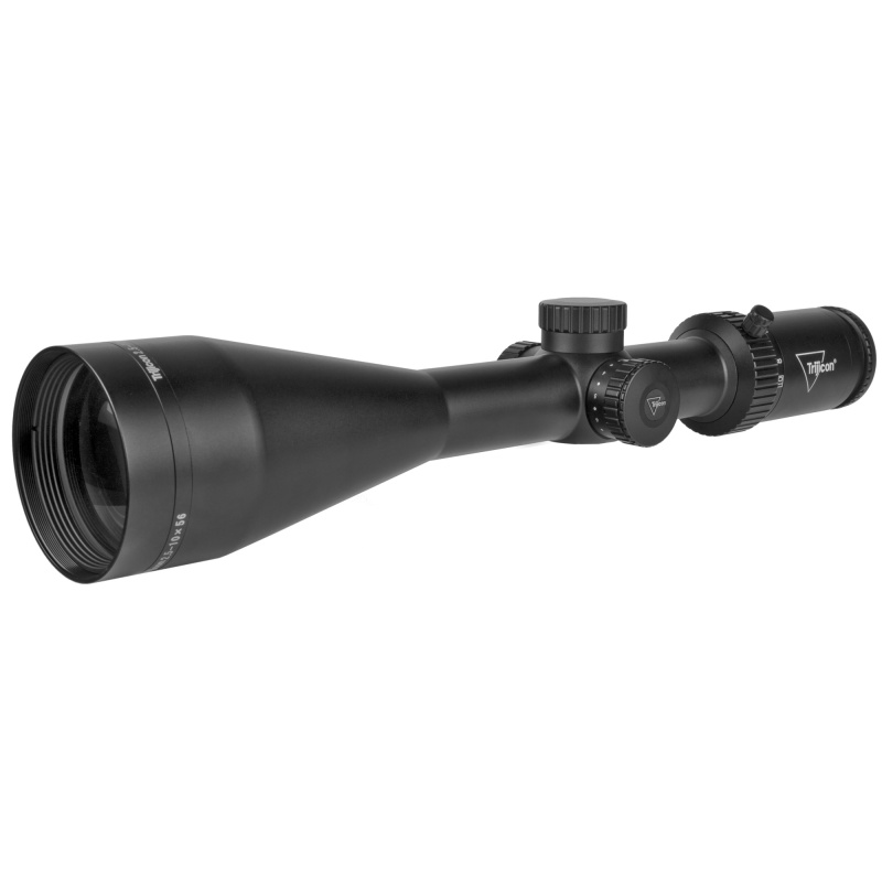 Credo® HX 2.5-10x56 Second Focal Plane (SFP) Riflescope w/ Green Standard Duplex, 30mm Tube, Satin Black, Low Capped Adjusters