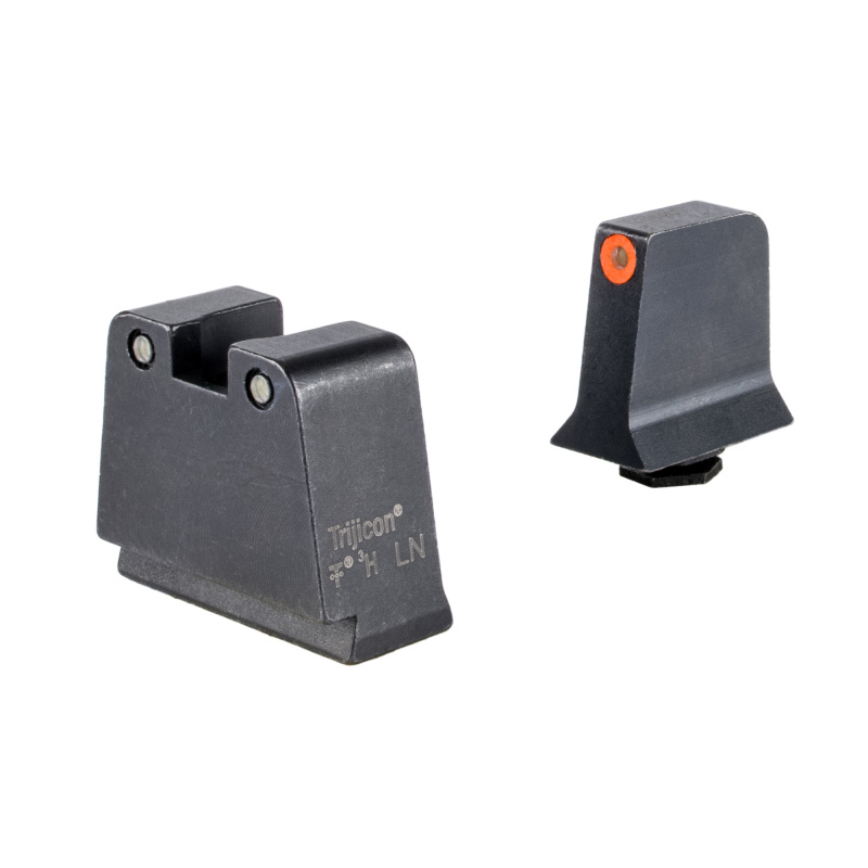 Suppressor/Optic Height, Night Sights, Orange Front with Black Rear & Green Lamps, For Glock 42,43,43X,48 GL243-C-601142
