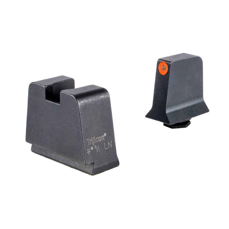 Suppressor/Optic Height, Night Sights, Orange Front with Metal Rear & Green Lamps, For Glock 42,43,43X,48 GL243-C-601146