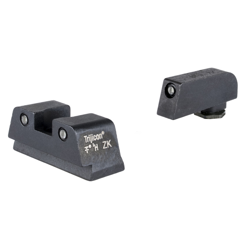 Suppressor/Optic Height Tritium Night Sight Set, Fits Glock 42/43/43X/48 MOS, 3 Dot, Green Tritium with Black Outline Front and Rear 601175