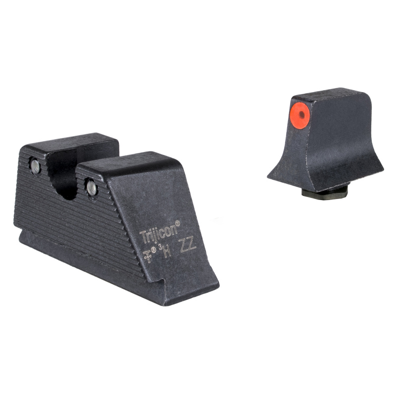Suppressor/Optic Height HD XR Night Sight Set, Fits Glock 20/21/29/30/41 (Includes S and SF Variants), Green Tritium with Orange Outline Front, Green Tritium with Black Outline U Notch Rear 601176