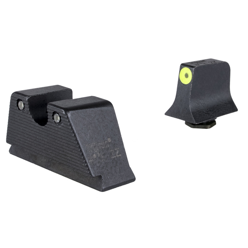 Suppressor/Optic Height HD XR Night Sight Set, Fits Glock 20/21/29/30/41 (Includes S and SF Variants), Green Tritium with Yellow Outline Front, Green Tritium with Black Outline U Notch Rear 601177