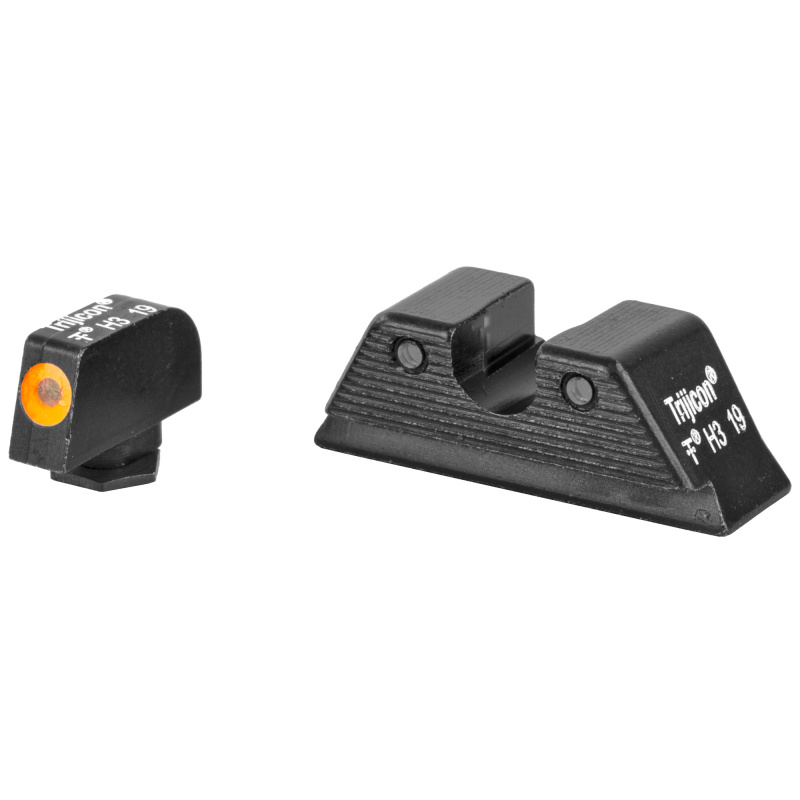 HD XR Night Sight Set MOS Orange Front Outline for Glock 17, 17L, 19, 22, 23, 24, 25,  26, 27, 28, 31, 32, 33, 34, 35, 37, 38 39