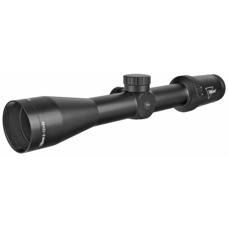 Huron® 3-12x40 Riflescope BDC Hunter Holds, 30mm Tube, Satin Black, Capped Adjusters