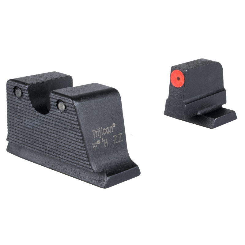 HD XR Tritium Night Sight Set, Fits S&W M&P C.O.R.E./M2.0 Optics Ready, Green Tritium with Orange Outline Front, Green Tritium with Black Outline U Notch Rear 601178