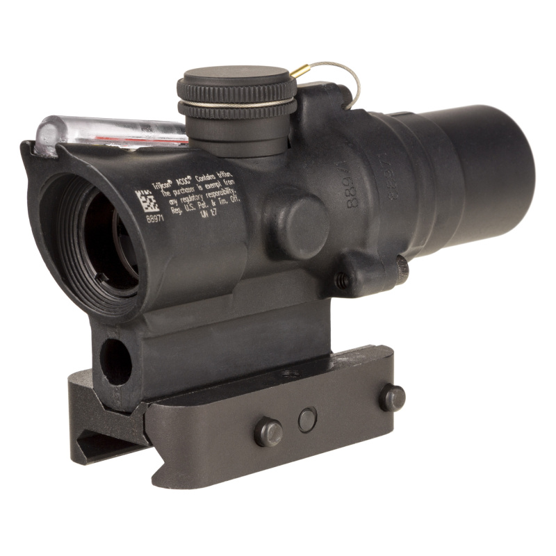 Compact ACOG 1.5x16S, 1.5x Magnification, 16mm Objective, Dual Illuminated, Red 115/147gr 9mm PCC RTR Reticle, Black, Includes Q-LOC Mount TA44-C-400409