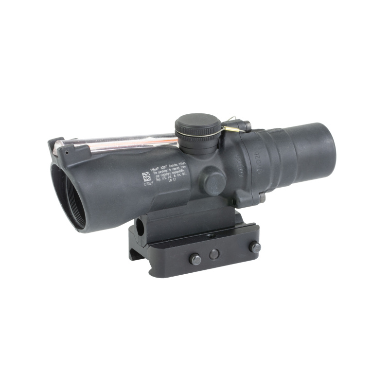 Compact ACOG 2X20, 2x Magnification, 20mm Objective, Dual Illuminated, Red 55 Grain .223 RTR Reticle, Black, Includes Q-LOC Mount TA47-C-400414