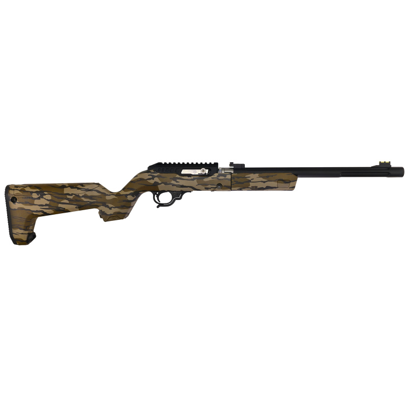 X-Ring VR Gen2 Takedown, Semi-automatic, Rifle, 22LR, 16.5" Threaded Barrel, 1/2X28 Thread Pitch, Matte Finish, Black Barrel, Mossy Oak Bottomland Chassis, Magpul Hunter X-22 Backpacker Stock, Adjustable Rear Sight, Fiber Optic Front Sight, 10 Rounds, 1