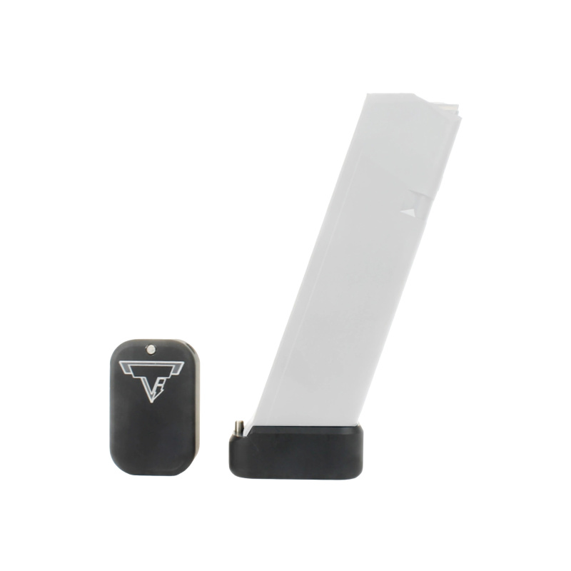 Base Pad, Fits Glock +0, 9/40 Double Stack, Hard Coat Anodized Finish, Black GBP940-0000