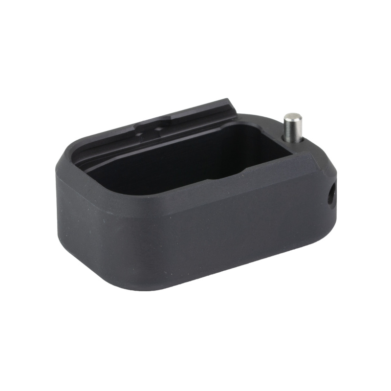 Base Pad, Magazine Extension, Fits GLOCK 17/22 Magazines, +3 Rounds of 40 S&W/+4 Rounds of 9MM, Anodized Finish, Flat Black GBP940-000