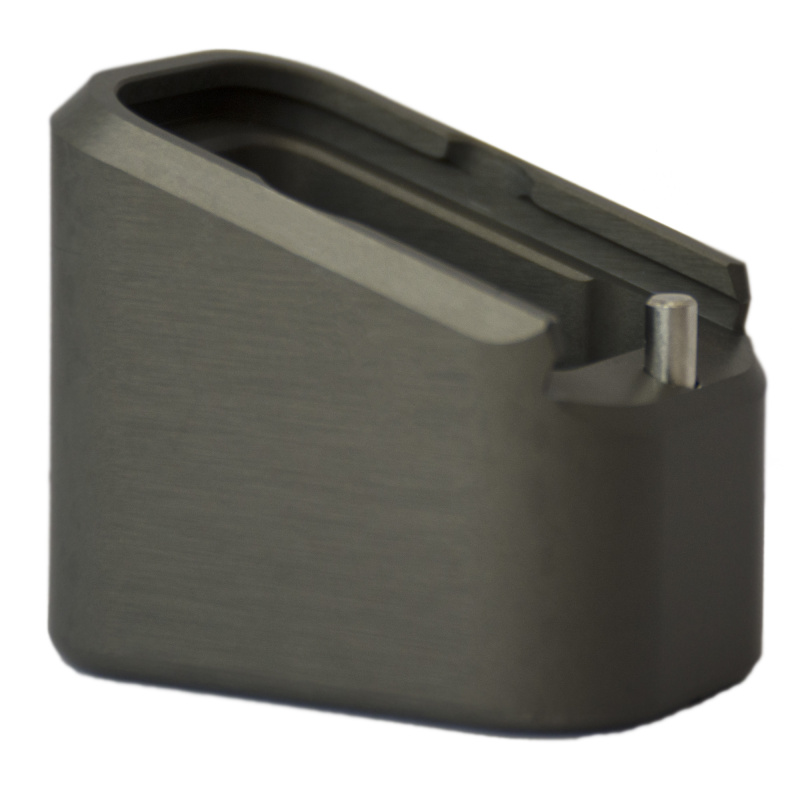 Firepower Base Pad, Magazine Extension, Fits GLOCK 17/22 Magazines, +5 Rounds of 40 S&W/+6 Rounds of 9MM, Anodized Finish, Titanium Gray GBP940-05