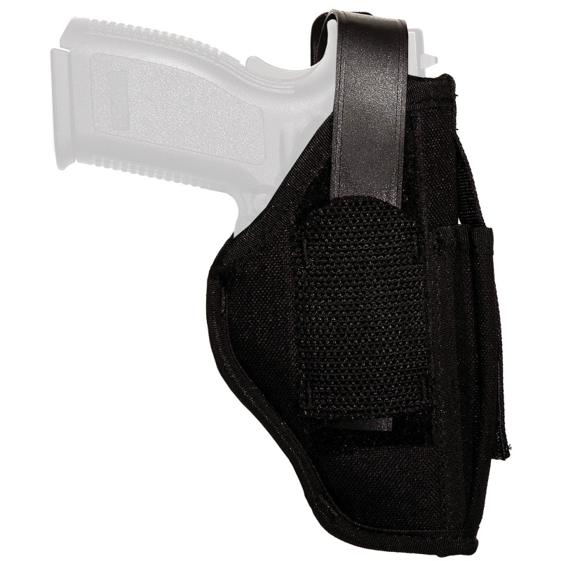 Sidekick Hip Holster, Size 15, Fits Large Auto with 4.5" Barrel, with Magazine Pouch, Ambidextrous, Black 70150A