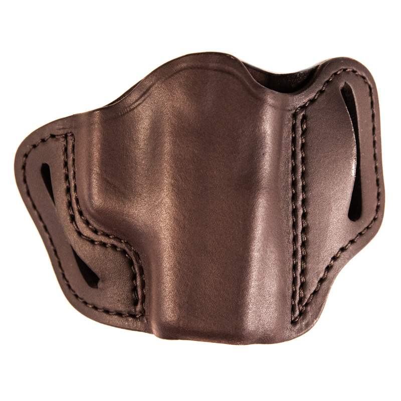 Uncle Mikes Outside Waistband Leather Holster, Size 1, Fits Most Small Frame Autos (3" 1911/Bersa Thunder/Glock 42/43), Leather, Right Hand, Brown UM-OWB-1-BRW-R