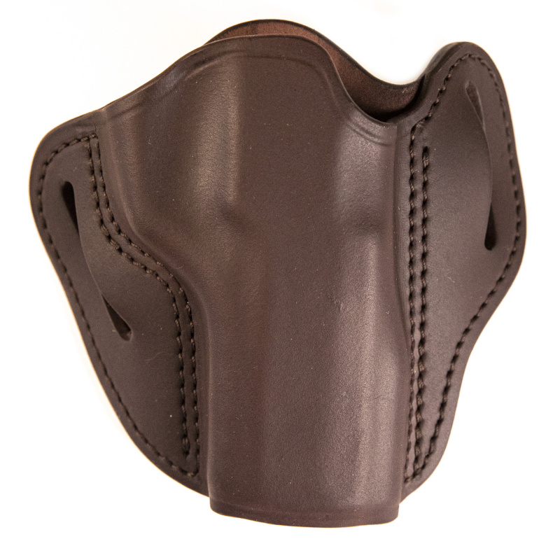 Uncle Mikes Outside Waistband Leather Holster, Size 4, Fits Most Large Frame Autos (Beretta 92, CZ 75, FN 509, HK VP9, Sig 220/226, Springfield XDM), Right Hand, Brown UM-OWB-4-BRW-R