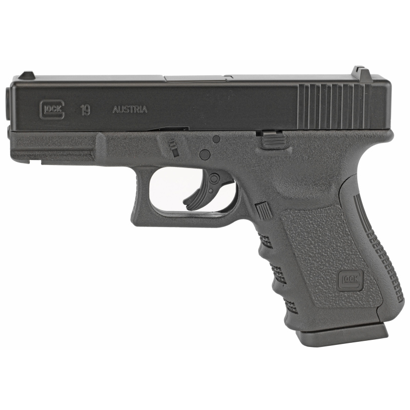 GLK G19 GEN 3 CO2 Pistol, .177 BB, 4.25" Barrel, Black Synthetic Grip, 410 Feet Per Second, 16Rd, Black, CO2 Not Included 2255200