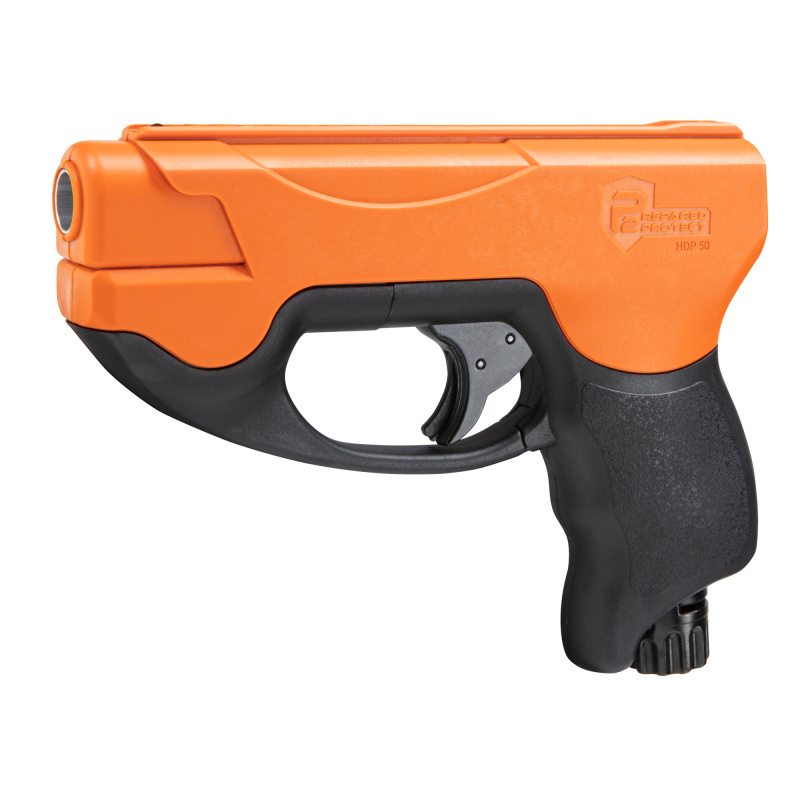 HDP50 Compact, CO2 Pepper Ball Pistol, 50 Caliber, 345 Feet Per Second, Black/Orange, 4Rd 2292304