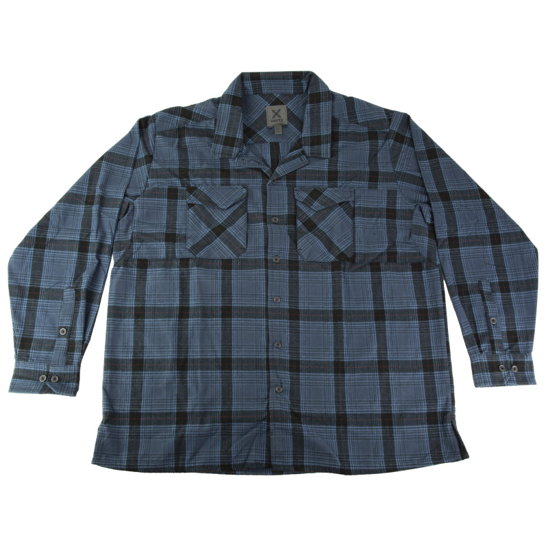 Flannel Shirt, 2XL, Blue Ridge Plaid, Canyon River VTX1500 BLRP 2XL