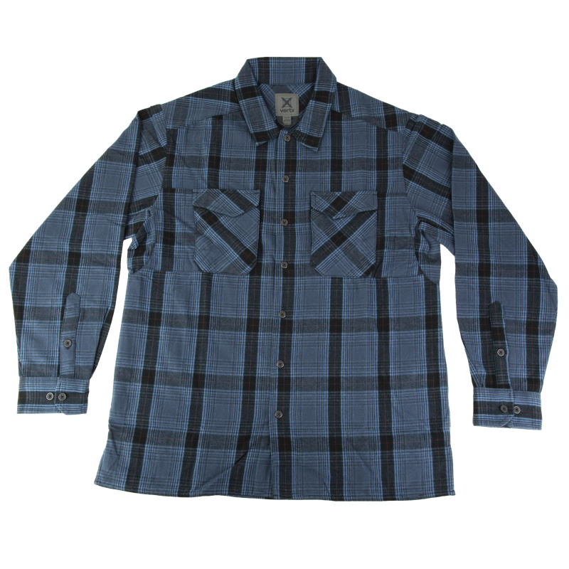 Flannel Shirt, Large, Blue Ridge Plaid, Canyon River VTX1500 BLRP LARGE