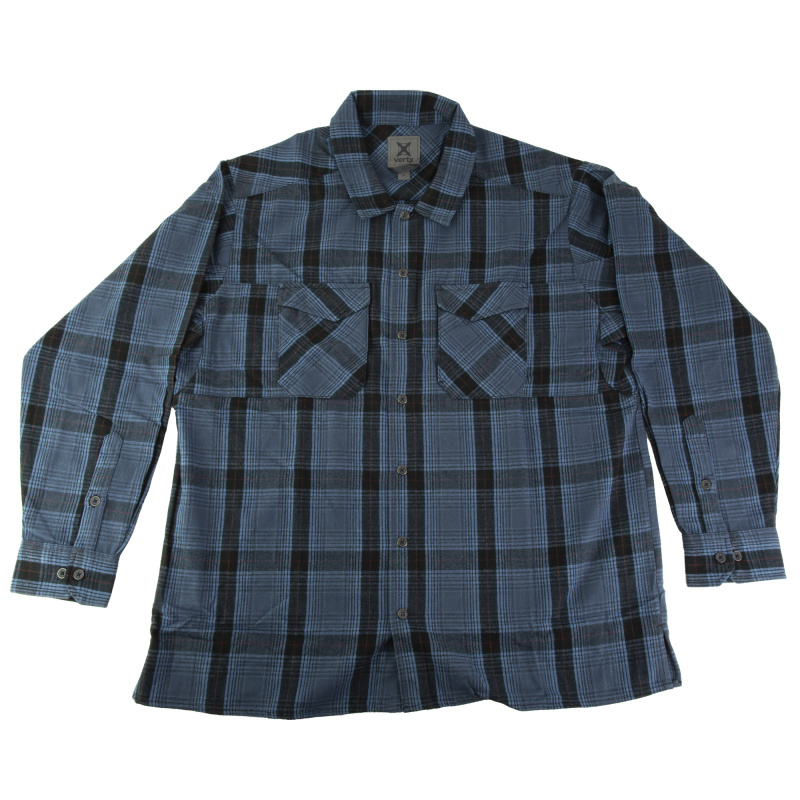 Flannel Shirt, XL, Blue Ridge Plaid, Canyon River VTX1500 BLRP XLARGE
