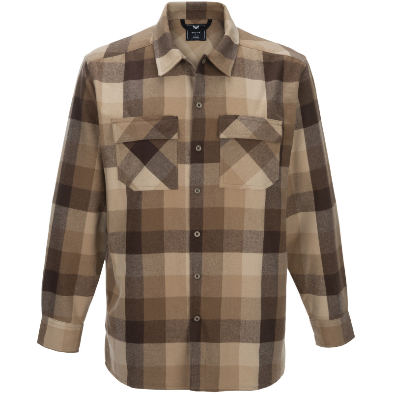 Flannel Shirt, Large, Barren Plaid, Last Line VTX1522 BAR LARGE