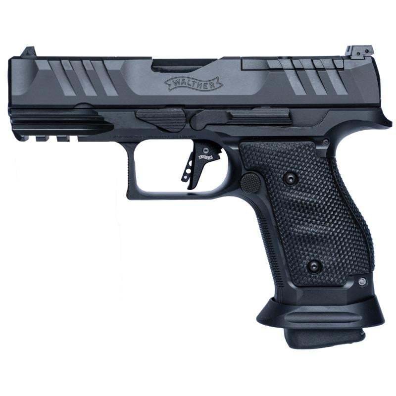 PDP Pro, Double Action Only, Semi-automatic, Steel Frame Pistol, Compact, 9MM, 4" Barrel, Matte Finish, Black, Optics Ready Slide, Adjustable Rear Sight, Performance Duty Trigger, 10 Rounds, 3 Magazines 289699110