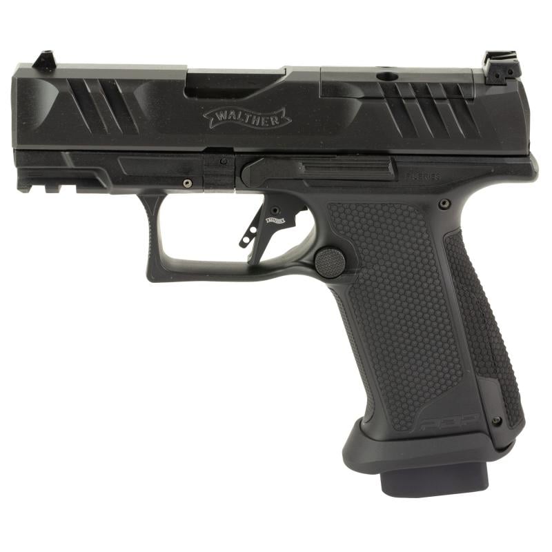 PDP Pro F-Series, Semi-automatic, Striker Fired, Polymer Frame Pistol, Compact, 9MM, 3.5" Barrel, Tenifer Finish, Black, Adjustable sights, Optics Ready, 10 Rounds 4796064