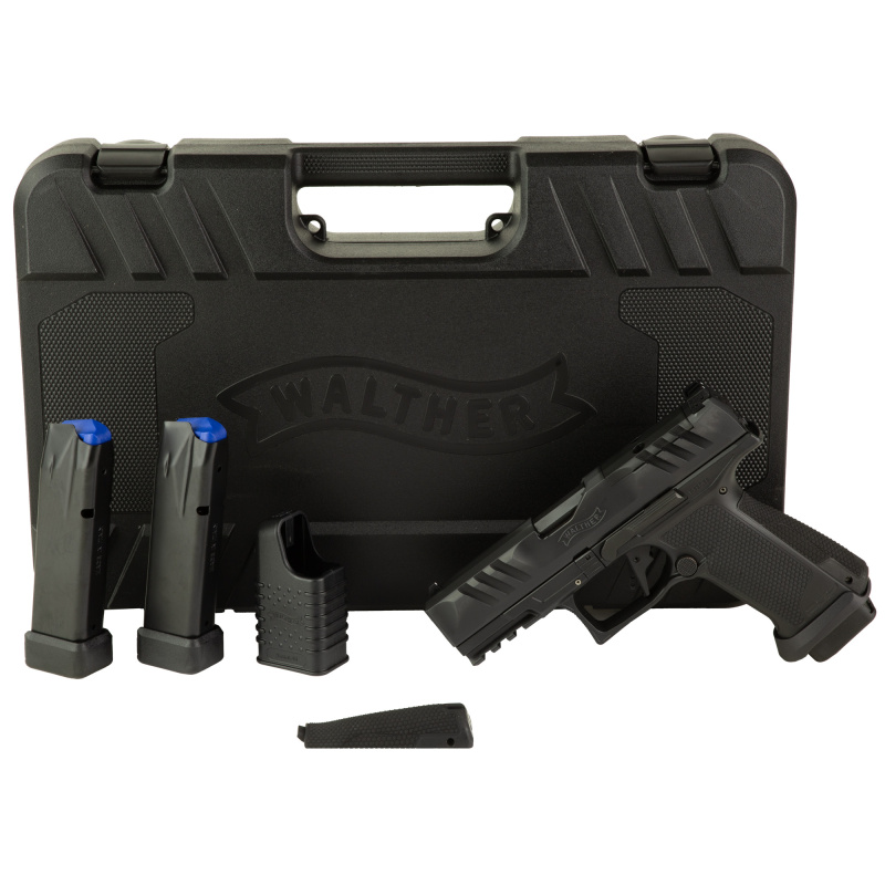 PDP, PRO-E F-Series, Semi-automatic, Striker Fired, Polymer Frame Pistol, Compact, 9MM, 4" Barrel, Tenifer Finish, Black, Optics Ready, Adjustable Sights, 18 Rounds, 3 Magazines 4797055