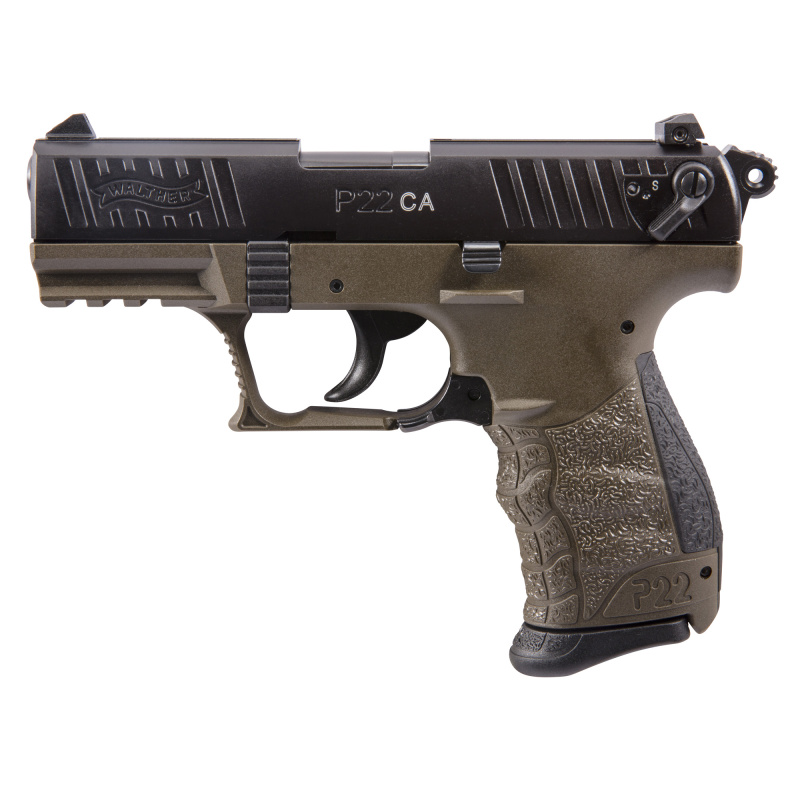 Model P22 Military .22 Long Rifle 3.42 Inch Barrel Military Green Finish With Black Slide 10 Round CA Compliant NOT TRANSFERABLE IN MN-MELTING POINT RESTRICTION