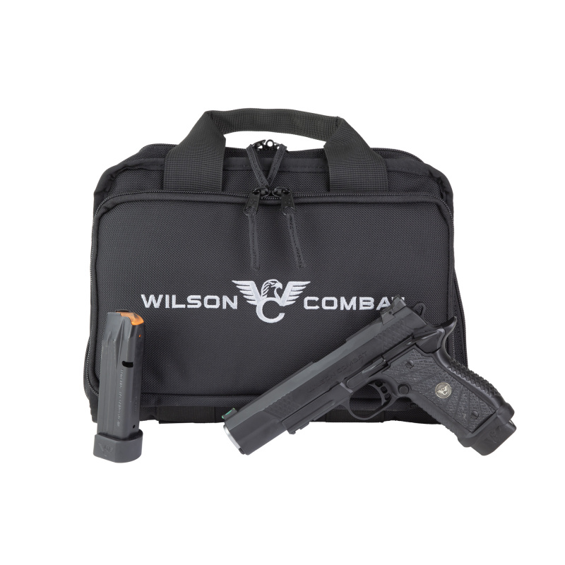 EDCX9L, Long Slide, Single Action Only, Semi-automatic, Aluminum Frame Pistol, Full Size, 9MM, 5" Stainless Steel Barrel with Bushing, DLC Coated Finish, Black, G10 Starburst Grips, Lightrail, Fiber Optic Front Sight, Manual Thumb Safety, 15 Rounds, 2 Ma