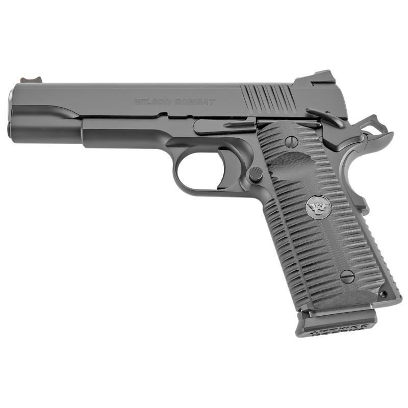 ACP, Semi-automatic, 1911, Full Size, 9MM, 5" Barrel, Black Armor Tuff Finish, Red Fiber Optic Sights, Manual Safety, 10Rd ACP-FS-9
