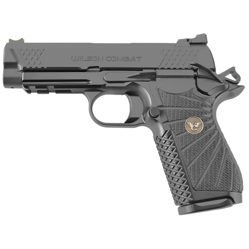 EDCX9, Semi-automatic, Compact, 9MM, 4" Barrel, Black Armor Tuff Finish, Green Fiber Optic Sights, Manual Safety, Lightrail, 15Rd EDCX-CPR-9