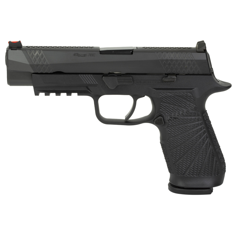 WCP320, Semi-automatic, Striker Fired, Full Size, 9MM, 4.7, Black, 17Rd, 2 Magazines, Curved Trigger, Fiber Optic Front Sight, Poly, DLC SIG-WCP320F-9BATC