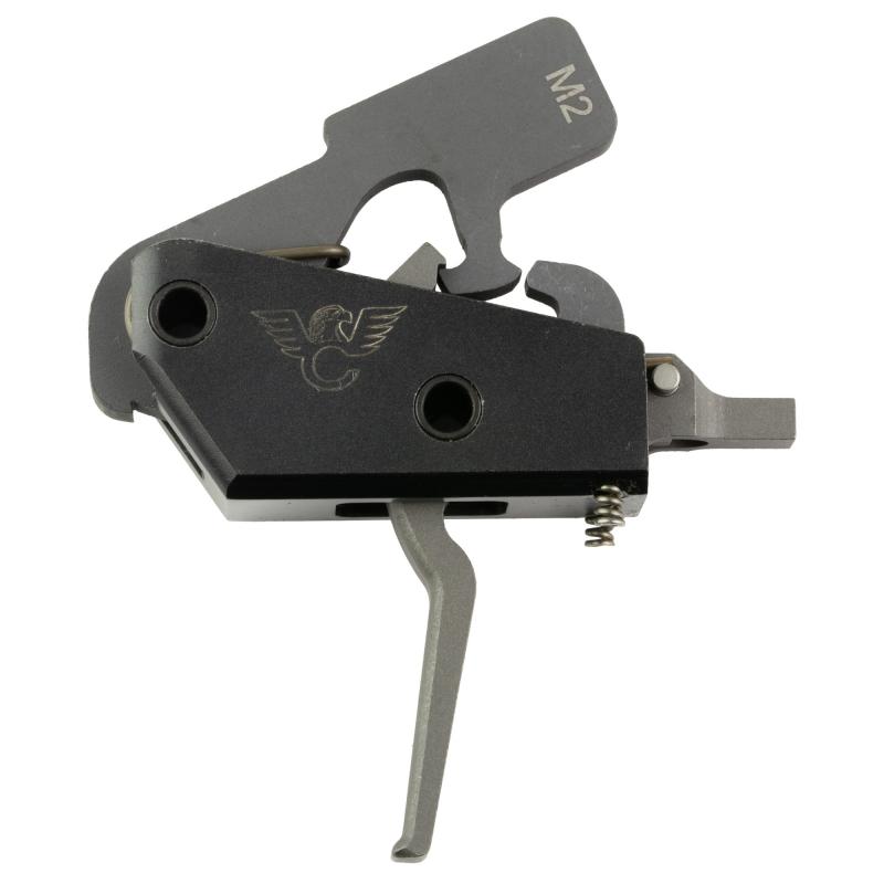 Tactical Trigger Unit, Match Grade Flat Face Trigger, Two-Stage, 4-4.5 Lb, Fits AR-15/AR-10, Dry Film Lube Finish, Black TR-TTU-M2-F