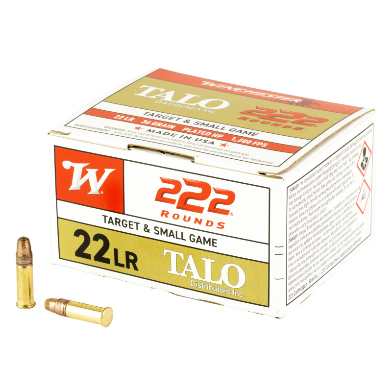 Rimfire, 22 LR, 36Gr, Plated HollowPoint, 222, 2220 22LR222TA
