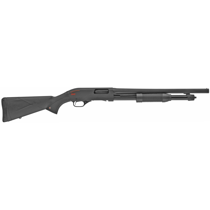 Super X, Pump Action, 12 Gauge, 3" Chamber, 18" Cylinder Barrel, Blue , Synthetic Stock, Bead Sight, 5Rd 512-252395
