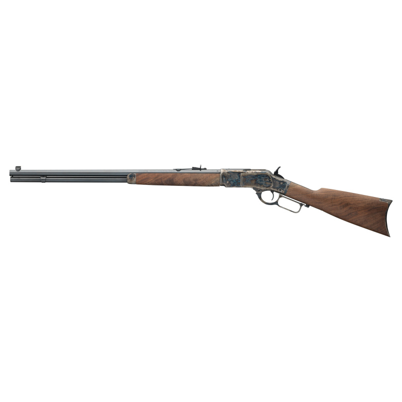 Model 73 Sporter Case Hardened .44/40 Caliber 24 Inch Full Octagon Barrel Polished Blue Finish Grade II/III Walnut Straight Grip Stock Classic Rifle-Style Forearm 14 Round
