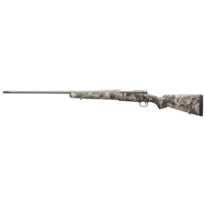 Model 70 Extreme, Bolt Action Rifle, 7MM Remington Magnum, 26" Sporter Contour Barrel, Muzzle Brake, Cerakote Finish, Tungsten, True Timber VSX Camo Stock, Synthetic, 3 Rounds, Right Hand 535244230