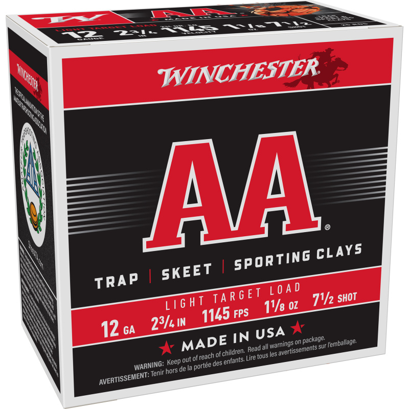 AA Target, 12 Gauge, 2.75", #9, 2.75 Dram, 1.125 oz., Shotshell AA129