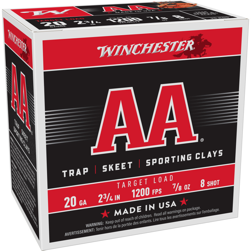 AMMO AA TGT LD 20GA 2.75 7/8OZ #8 25/10