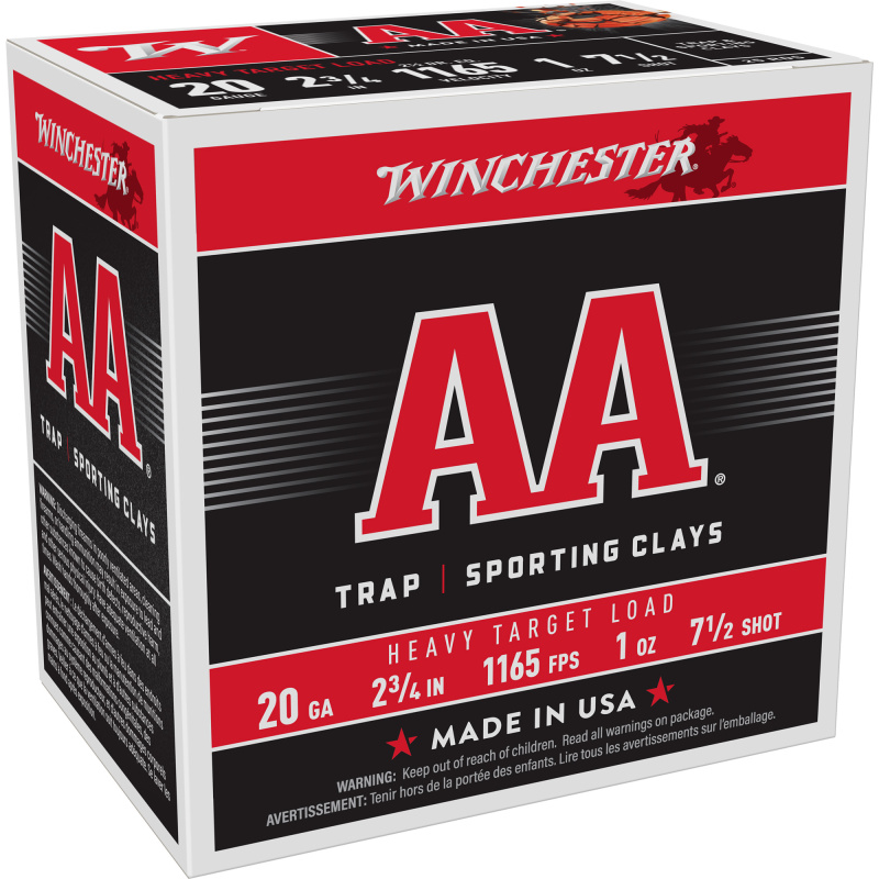 AA Target, 20 Gauge, 2.75", #7.5, 2.5 Dram, 1 oz., Shotshell AAH207