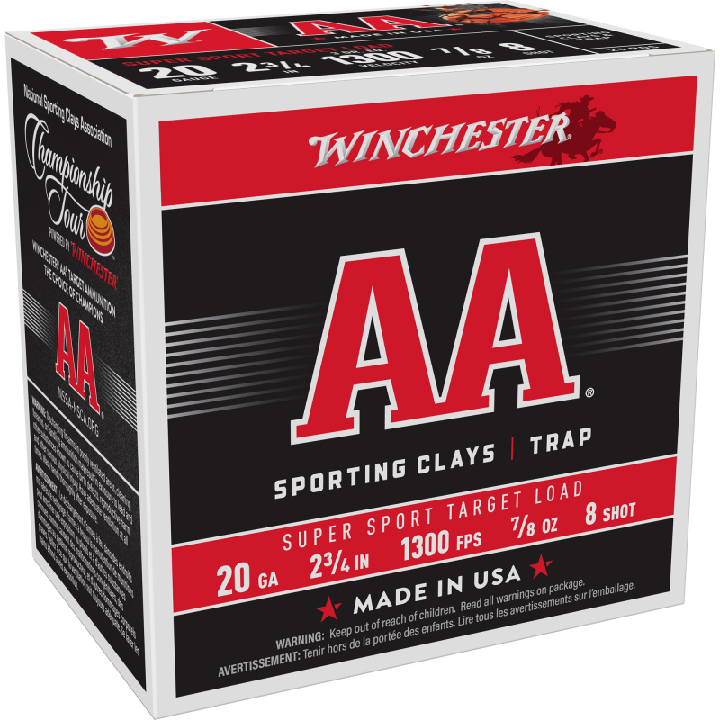 AA Supersport Sporting Clay, 12 Gauge, 2.75", #9, .875 oz, Shotshell AASC208