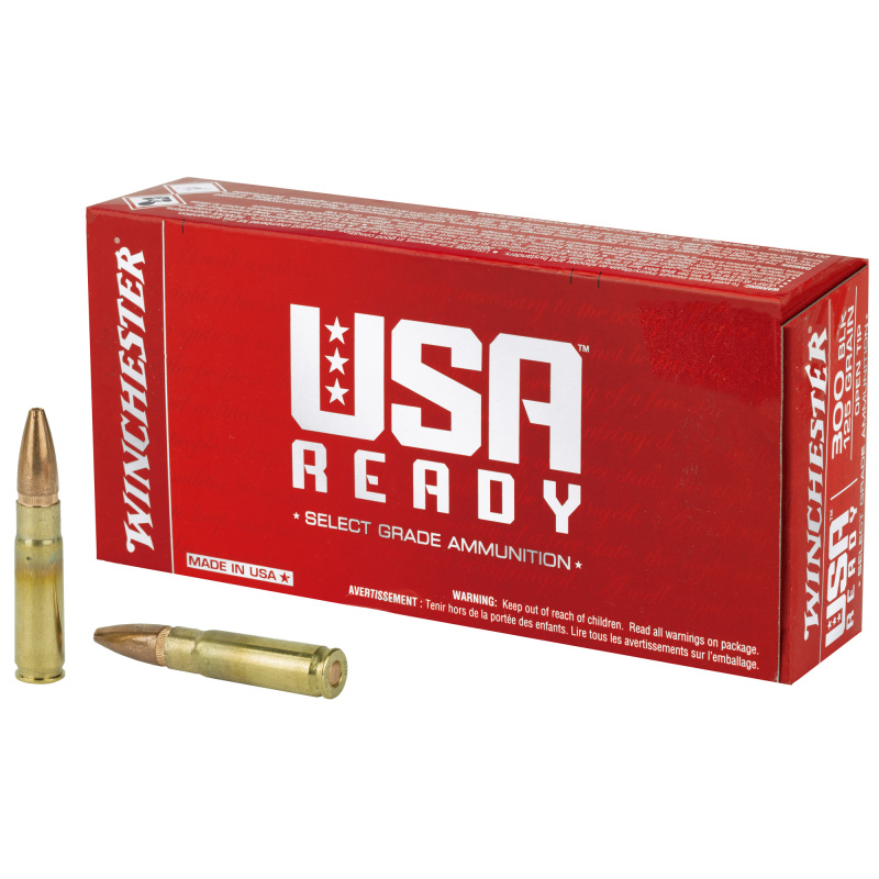 USA Ready, 300 Blackout, 125 Grain, Open Tip, 20 Round Box RED300