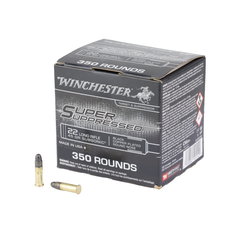 Super Suppressed, Rimfire, 22 LR, 45Gr, Lead Round Nose, 350, 1400 SUP22LRB2