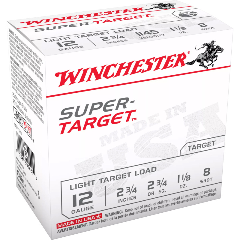 SUPER TARGET 12GA LT 2.75DR 1 1/8OZ #8 25/10