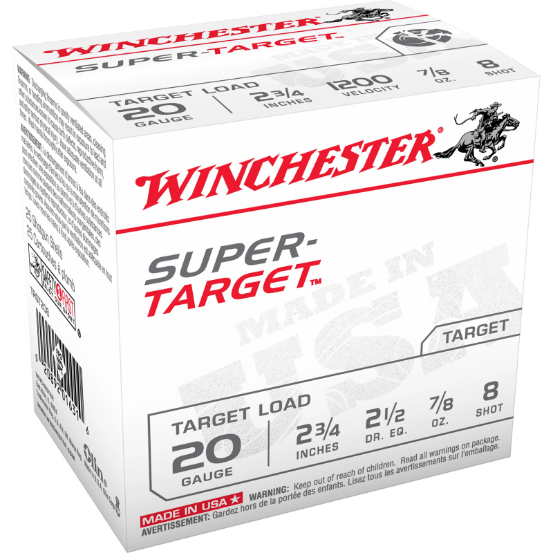 SUPER TARGET 20GA LT #8 2.5DR 7/8OZ 25/10