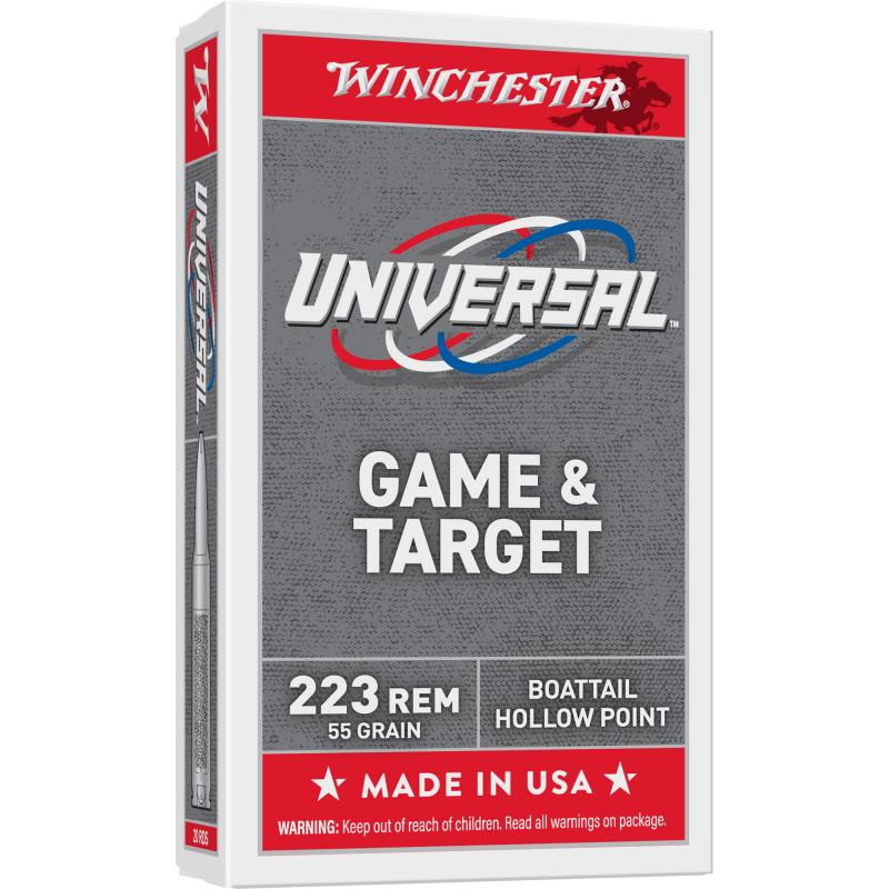 White Box, 223 Remington, 55 Grain, Full Metal Jacket, 20 Round Box U223HP55