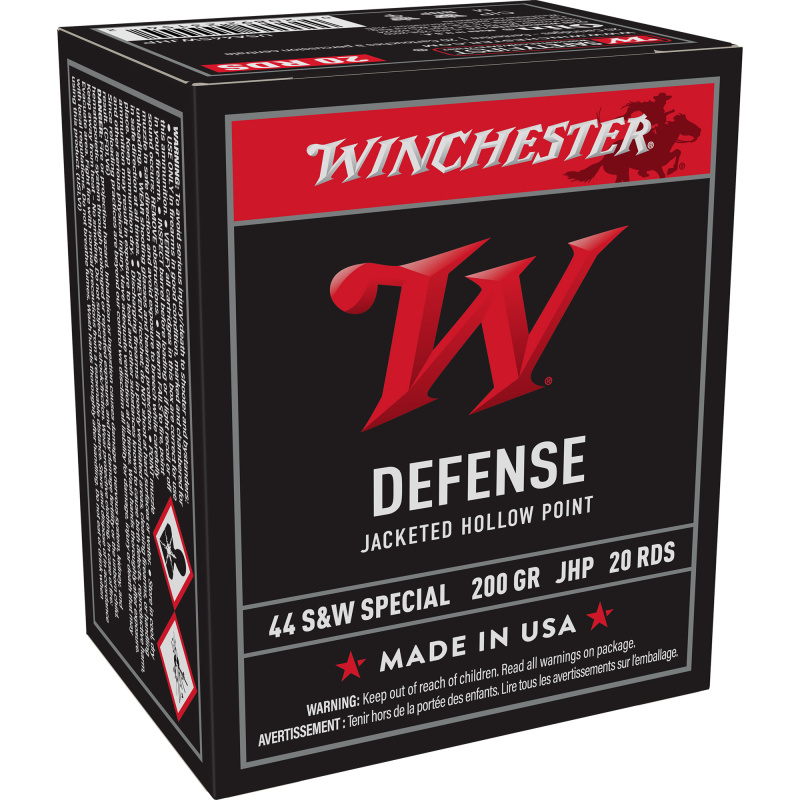USA WHITE BOX, 44 Special, 200 Grain, Jacketed Hollow Point Bullet, 20 Round Box USA44SWJHP