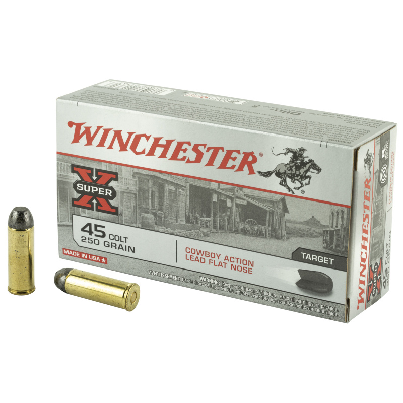 Cowboy Loads .45 Colt 250 Grain Lead Flat Nose, 50 Rounds